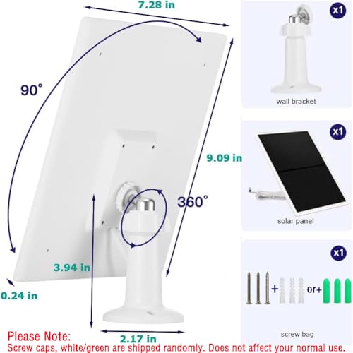 Panel solar de 10W compatible con Ring Spotlight Cam para carga continua 7