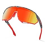 CARFIA Fahrradbrille Schnelle Brille Polarisierte Herren Sonnenbrille UV 400 Schutz Sportbrille für Autofahren Fahrrad Angeln Golf