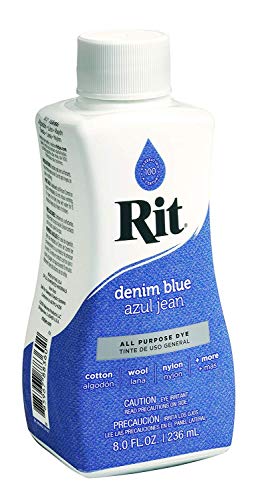 Liquid Fabric Dye, 8-Ounce, Cherry Red & Liquid Fabric Dye, 8-Ounce, Denim Blue Bundle Edition #TOP7