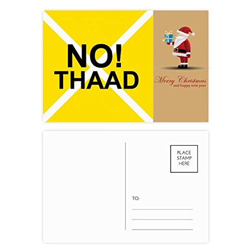 Cartes postales No THAAD Pacifism War Against Yellow Père Noël lot de 20