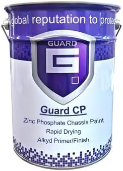 Guard CP Chassis Paint Semi-Gloss For Car Truck Trailer & Other Vehicle Black & Grey - 5 Litre Black