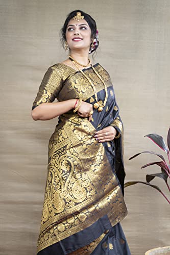 Image of Avantika Fashion Women's Kanjivaram Soft Semi Silk Banarasi Sarees With Blouse Piece.