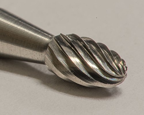 Fresa de carburo sólido corte simple SE-41 1/8" x 7/32" miniatura 2