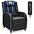 Giantex Gaming Recliner Chair, Racing Style Single Recliner Sofa w/Cushion, Adjustable PU Leather Recliner Home Theater Seat for Living Room by Giantex