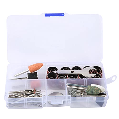 Wet Dry Sanding Discs Kit with Hook and Loop Backing Pad,and 46 PCS Electric Grinder,Angle Grinder Accessory Kit Sandpaper Alloy Cordless Grinder,for Cutting Grinding Polishing (Wire Brush)