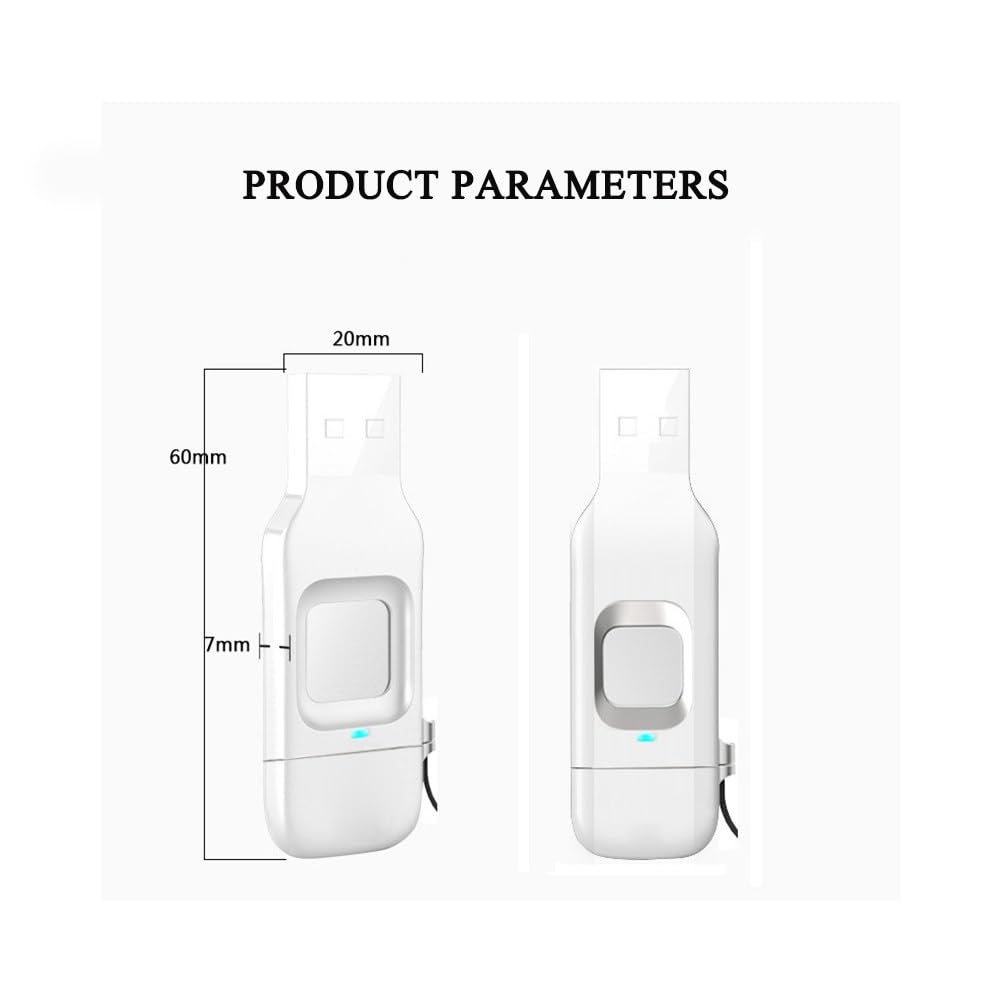 Cifrado De Huellas Dactilares, Memoria USB De Alta Velocidad para Fotos,Compatible con TeléFonos, Copia De Seguridad De Fotos Y VíDeos con Un Solo Clic