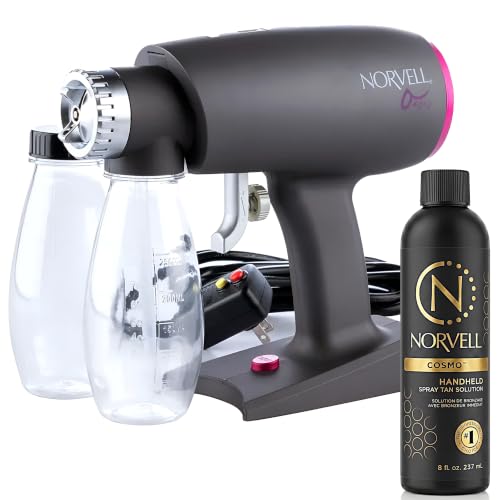 Norvell Oasis Spray Tan Machine and Gun with Cosmo Tanning Solution 8 floz