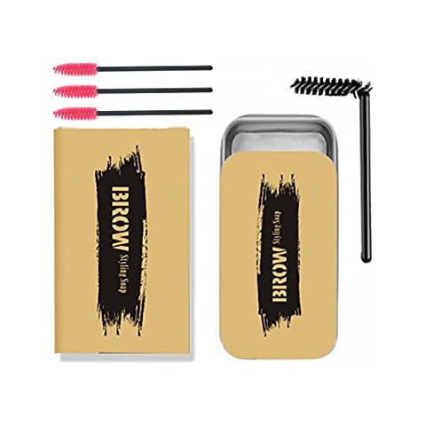 1 Pack Eyebrow Soap Kit Brow Styling Eyebrow Gel Long Lasting Waterproof Smudge Proof 3D Feathery Eyebrow Styling Pomade for Eyebrow Tint Natural Brow Cover