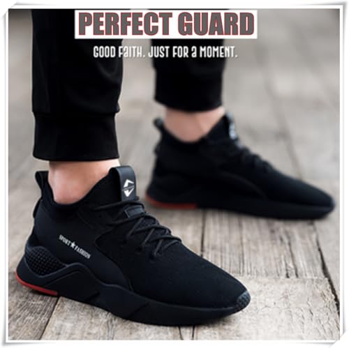 Image of Steel Toe Safety Shoes for Men Women Work Sneakers Breathable Lightweight Industrial & Construction Shoe