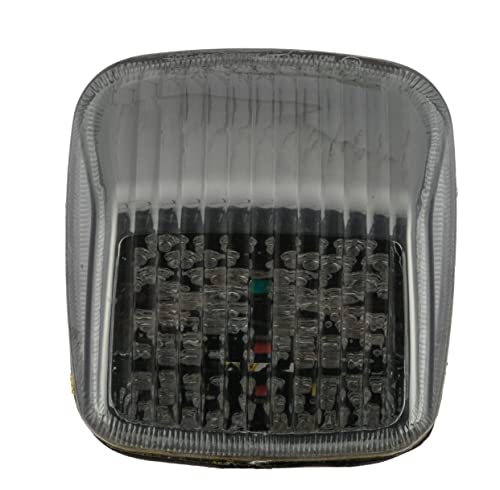 Compatible for HARLEY-DAVIDSON 1999–2007 FXSTD Softail Deuce ; LED Brake Tail Light Rear Lamp+Integraed Turn Signal Function (Style 3: Sequential LED Taillight+ Turn Signal, Smoke Color)