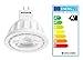 Boxlood MR16 LED Light Bulb Non Dimmable, 90% Energy Saving, 3000K Warm White, 40 Degree Beam Angle, AC/DC 12V, 5 Watts, 50W Halogen Bulb Equivalent, GU5.3 Bi-Pin Base, 6-Pack