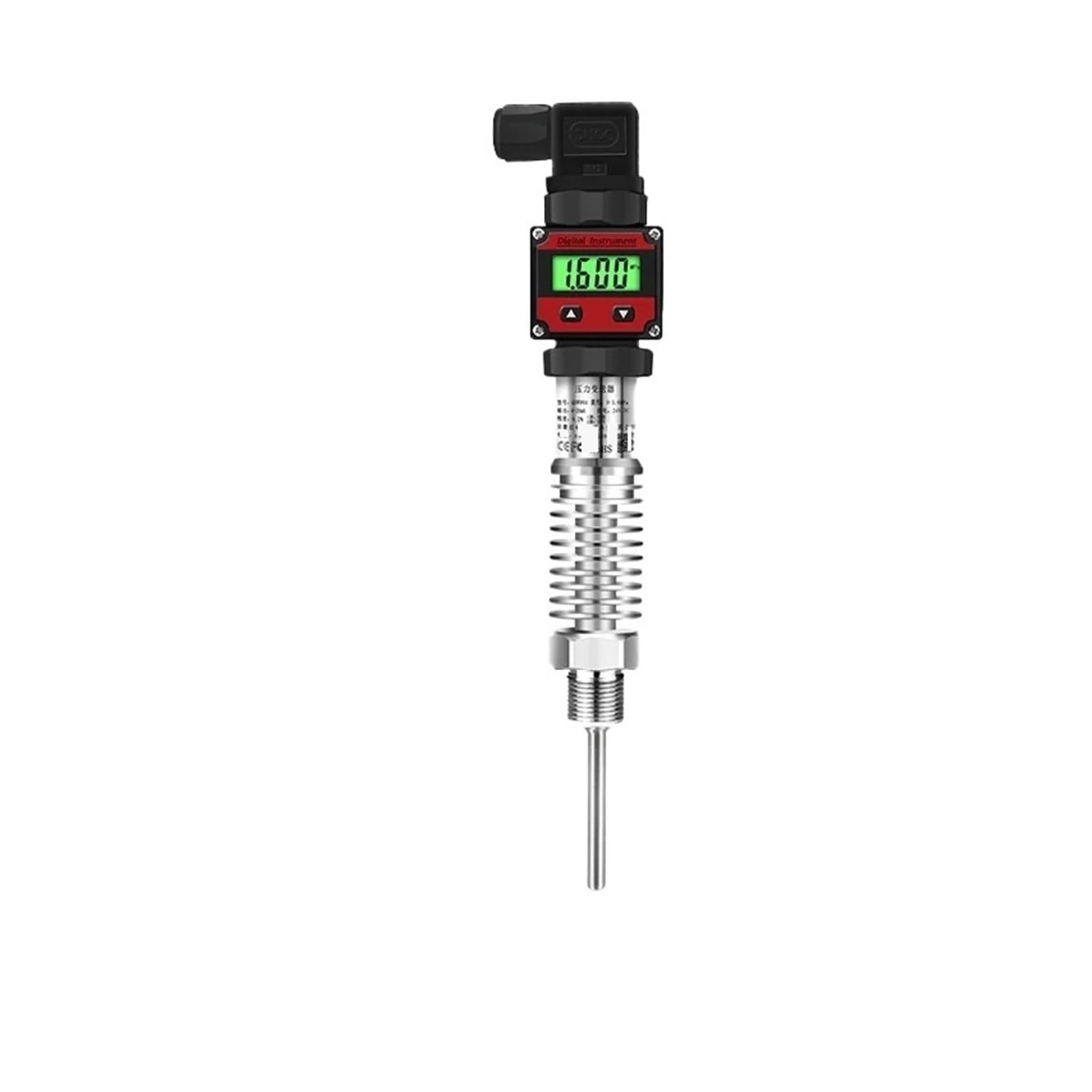 Transmisor de aislamiento de señales Sensor de temperatura Pt100 4 20ma 0-100 ℃ Transmisor de temperatura 0 10V M20*1,5 PT100 Transductor de temperatura Sonda de 100mm de longitud ( Color : -50-200C R