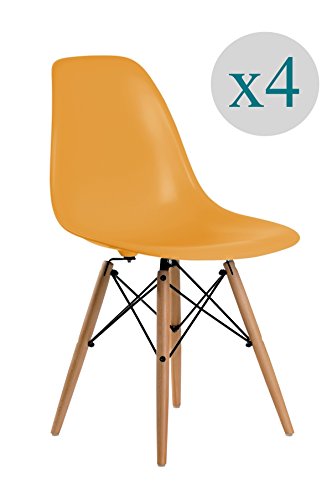 Aryana Home Lot de 4 chaises nordiques Premium