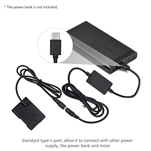 Image of PD USB -C Cable to EP-5A Dummy DC Coupler EN-EL14 Repla ent for D5600 D5500 D5100 D5200 D5300 D3200 D3100 D3300 D3400 D3500 DF P7800 P7700