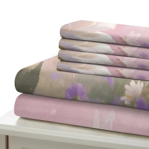 Housse de couette rose 3D microfibre douce avec fermeture éclair invisible - 6