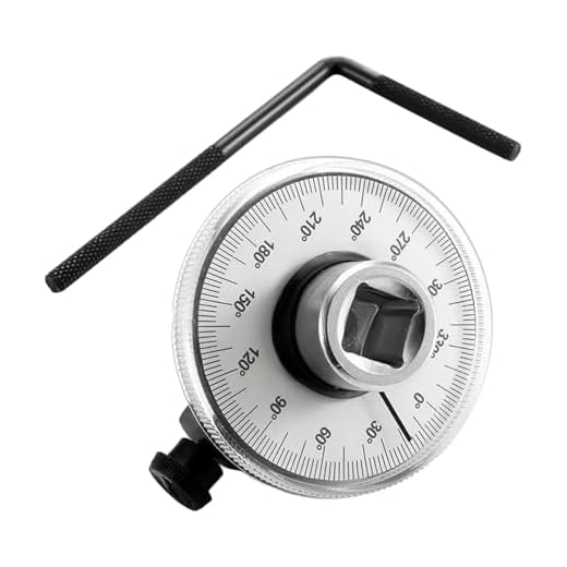 UHANBUT 1/2 Inch Torque Wrench Angle Gauge Tool, 360° Adjustable Drive Torque Meter Wrench Set, Professional 1/2" Drive Torque Measuring Tool