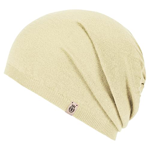 Beanie Mütze Kappe Uni Strick Totenkopf Bündchen Winter Warm Lässig Herren Damen