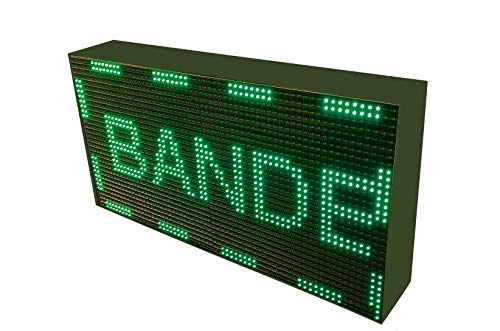 LETRERO LED PROGRAMABLE (64 * 32 cm doble cara, VERDE) ROTULO LED PROGRAMABLE/CARTEL ELECTRÓNICO ANUNCIA TU NEGOCIO/PANTALLA LED PROGRAMABLE