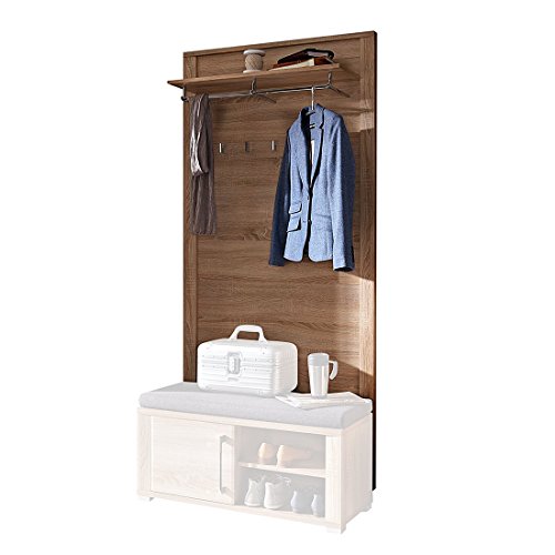 GO Garderobenleiste in Sonoma Eiche Optik - Moderne Hutablage &...