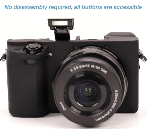 Funda de silicona para cámara Sony Alpha A6400 / A6300 miniatura 4