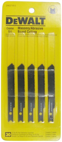 DEWALT Jigsaw Blades, Masonry Board Cutting, U-Shank, 3-Inch (DW37185)