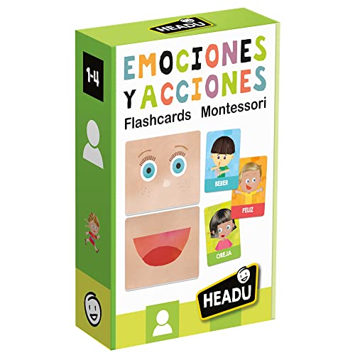 Naipes Heraclio Fournier- Juego eductivo Infantil para desarrollar y reconocer Las emociones, Multicolor (Headu 1045697)