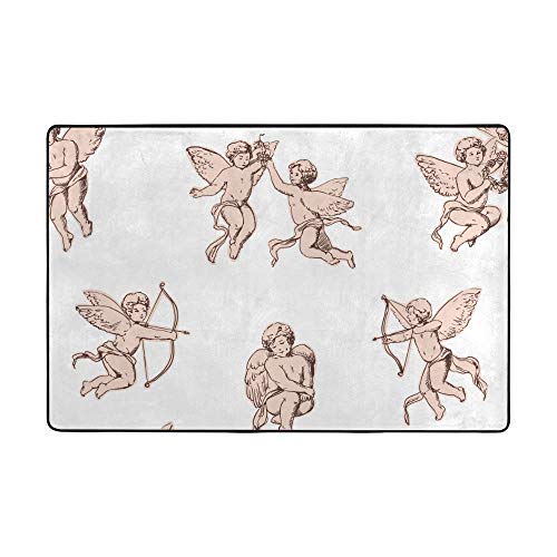 Tapis résistant aux taches Ruchen grand format motif anges et chérubins