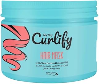 كريم من ماي واي للشعر المجعد والمتموج، 300 مل، مرطب ومقاوم للتجعد، يحتوي على زبدة الشيا وزيت بذور الكتان، يساعد في تحديد وضبط التجاعيد
