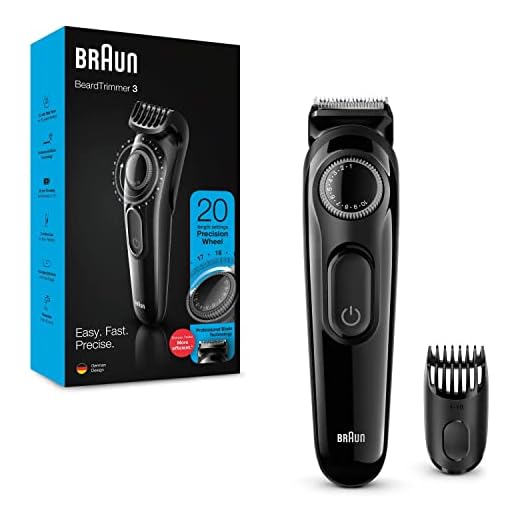 Braun Recortadora de Barba BT3222, Máquina Cortar Pelo, Recortadora de Barba y Cortapelos para Hombre, Cuchillas Afiladas de Larga Duración, Color Negro