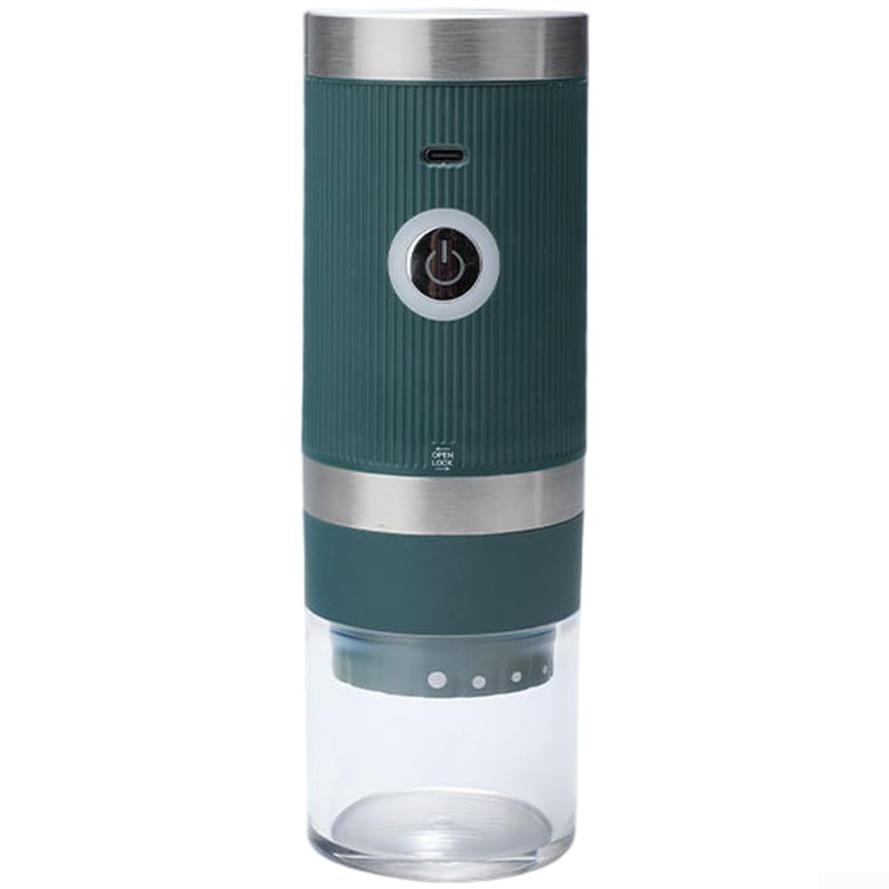 Macinacaffè elettrico in acciaio inox, ricaricabile tramite USB, colore