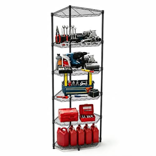 6-Tier Heavy Duty Corner Shelving