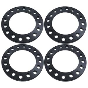 Aqpyityz 4Pc 1/2&Quot; 8X170 Wheel Spacers 8 Lug Flat Billet Spacer Fits 8Lug -(Black), Enhances Your Driving Experience 2 418+x10uycl. sl500 . ss300