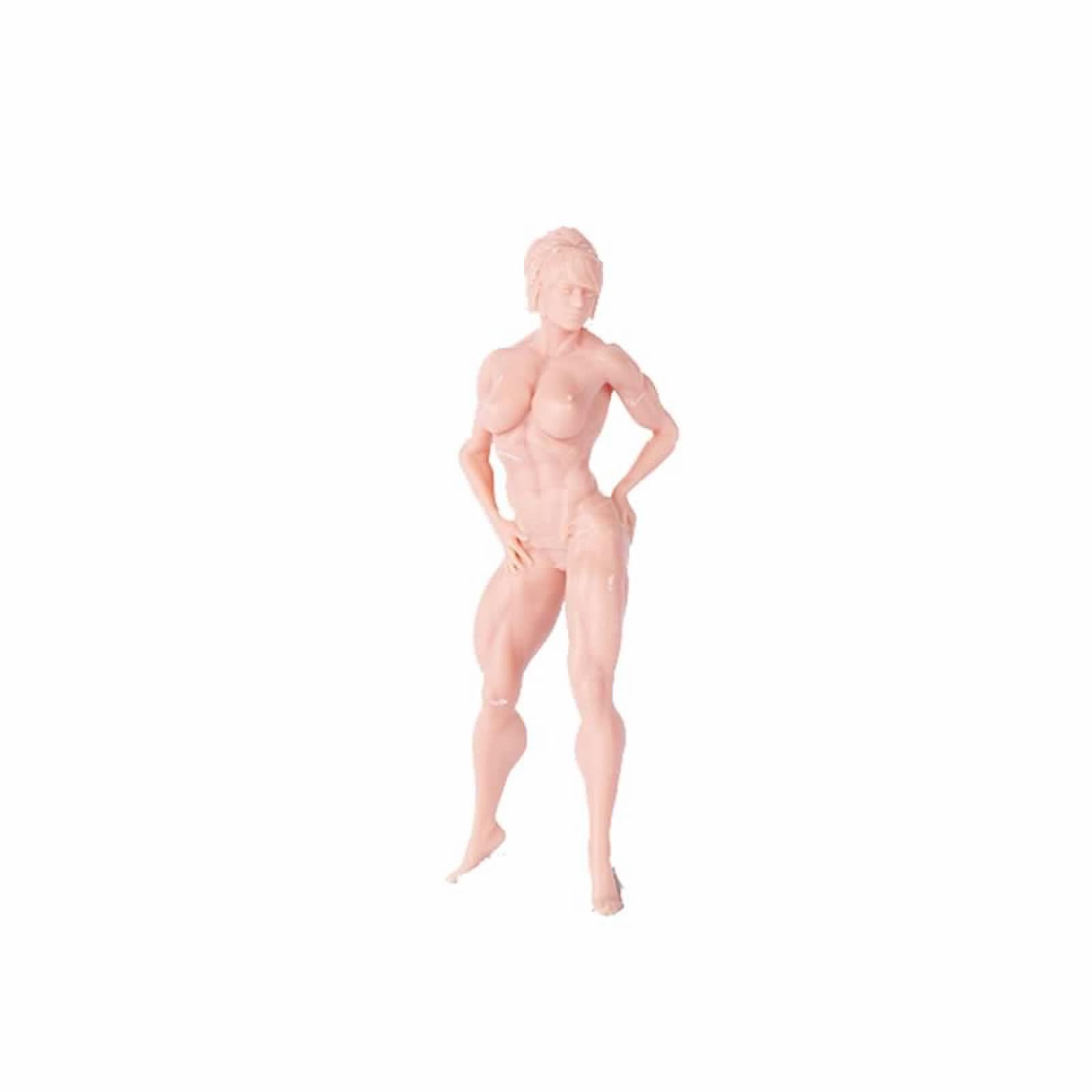ZEDACAKAI 1/35 Figure Fitness Woman Bodybuilder Muscular Woman Miniatures Need to Be Colored by Yourself-No2