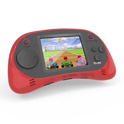 Kids Handheld Games 16 Bit Retro Video Games with 220 HD Electronic Games - 2.5'' LCD Portable Travel Games Gifts for Boys Girls Ages 4-12