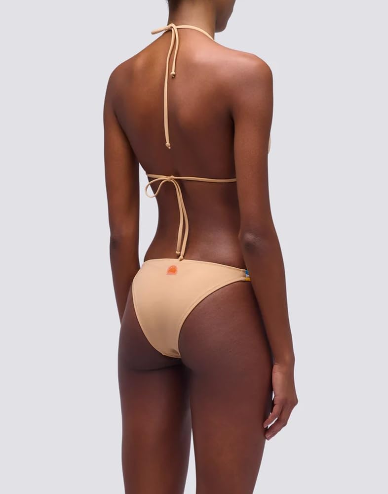 SUNDEK Jennifer Damskie bikini z trójkątnym topem i tęczowymi majtkami