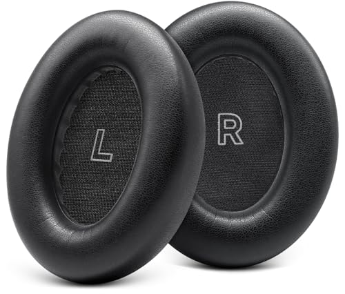 GEVO Earpads Replacement for Bose QuietComfort Ultra (QC Ultra) Ear Pads Cushions Replacement with Protein Leather and Memory Foam (Black)