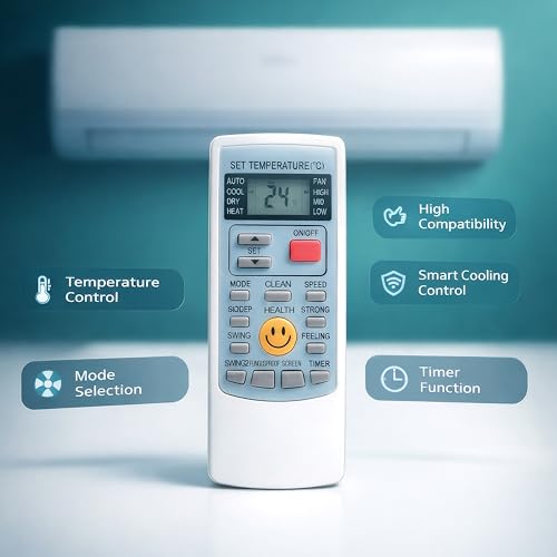 Image of Electronic Spices AC Remote | Compatible with Voltas AC (Model AC-45A) with AAA Batteries