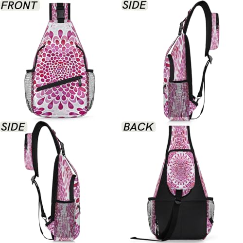 Bolso Sling para Mujer y Hombre, con Estampado Decorativo, Crossbody miniatura 6