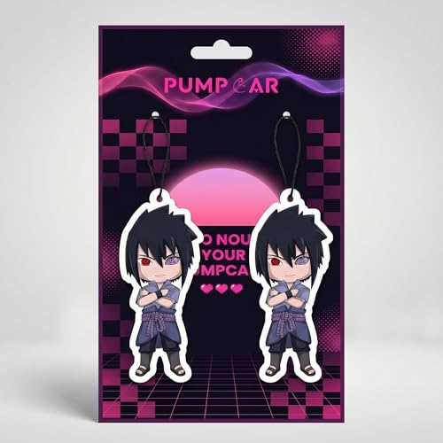 Image of PumpCar 2 pieces Uchiha Sasuke double-sided hanging Japanese anime vanilla car air freshener Cool anime hanging air fresheners for rearview mirror Car Interior Accessories Household gifts