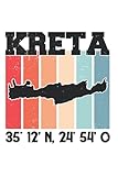  Kreta Tagesplaner: Kreta Koordinaten Griechenland Urlaub Reise / Kalender 2022 / Wochenplaner Tagesplaner Planer / Planungsbuch To-Do-Liste / 6x9 Zoll / 100 ausfüllbare Seiten