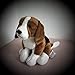 JMHomeDecor Peluche Simpatico Cane Beagle Cane Bianco Giocattoli di Peluche Simulazione Calamaro Gigante Giocattoli di Peluche Bambole di Peluche Carine per I Regali dei Bambini
