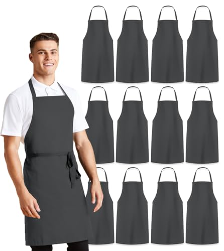 Tablier de cuisine pour homme et femme réglable avec attaches longues