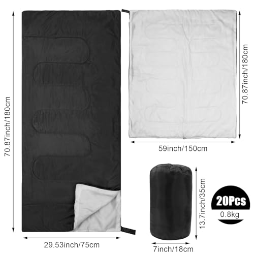 Peryiter 20 Pzs Bolsas de Dormir Impermeables para Camping miniatura 2