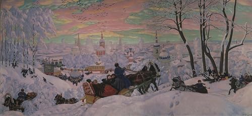 Poster Shrovetide Boris Kustodiev pour habiller un mur de bureau elegant