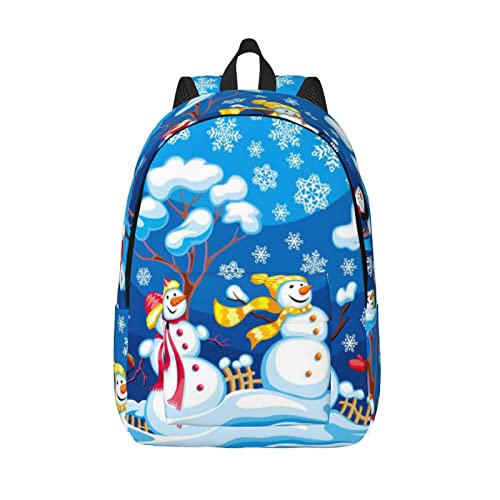 Sac à dos bleu floral S classique et léger pour voyage et école
