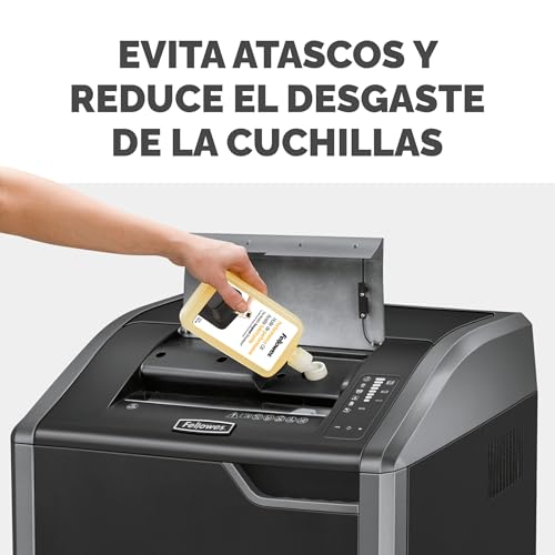 Fellowes Aceite lubricante para destructoras de papel - con boquilla extendida, 355 ml - imagen 2