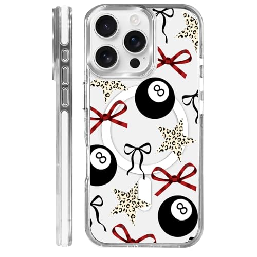 Coque iPhone 16 Pro antichoc Magsafe transparente et rigide Y2K