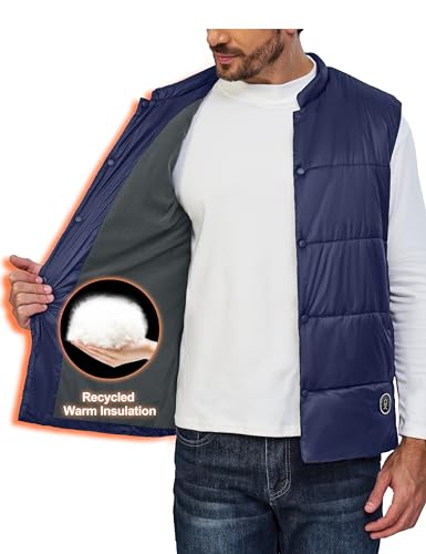 Little Donkey Andy Men's Lightweight Warm Puffer Vest Outdoor Sleeveless Jacket for Hiking Golf Casual Travel - Image 5