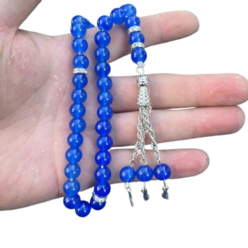 Tasbih Rosary Beads 33 Beads Glass PrayerandMade Religious Jewelry Prayer Decorative Tassels