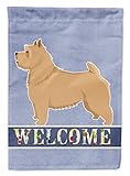 norwich quayside apartments Ilustraciones a todo color. Caroline Treasures CK3610CHF Norwich Terrier Welcome - Lienzo para Exterior, diseño de Banderas de Norwich Terrier, Multicolor